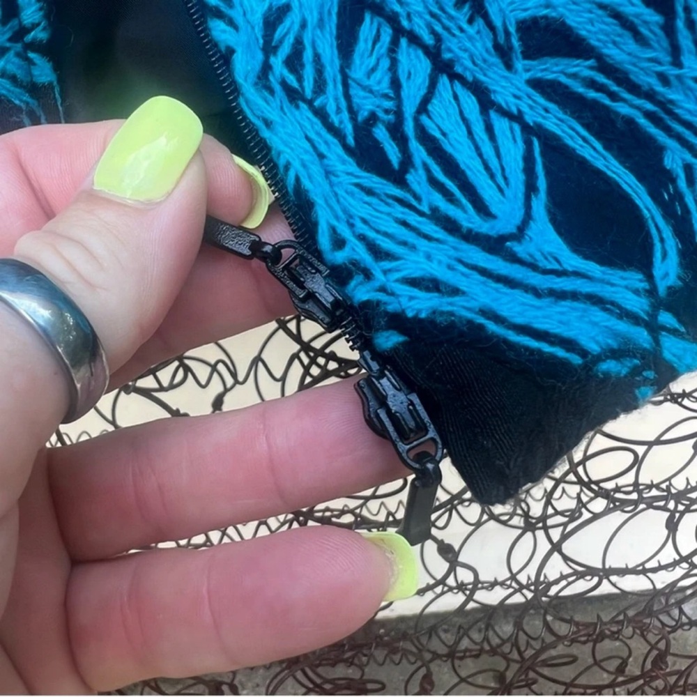 Samuel Dong Black And Blue Jacket - image 5